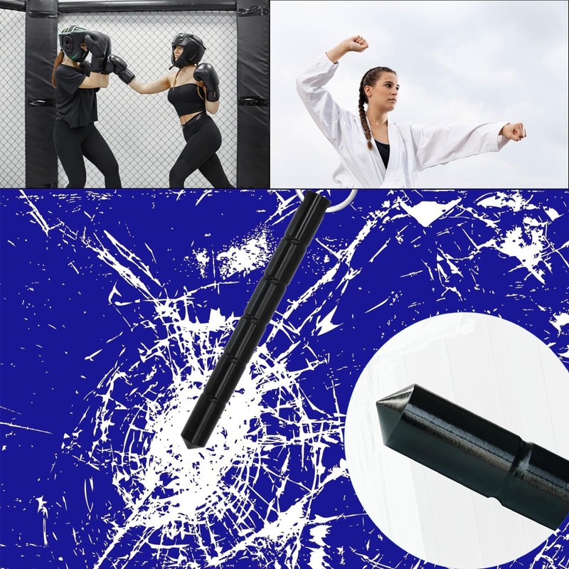 2 Pcs Self Defense Keychain Set,Portable Metal 2-pack of keychain,