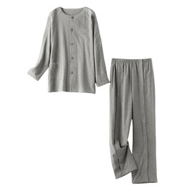 DURASIKO Paste Bed Patient Gown,Patient Gown,Tear-Off Gown,Soft Cotton Material,Home Care,Post-Operation,Elderly,Fracture, Grey/Man, XX-Large