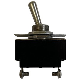 Sherco-Auto 2 Pack Heavy Duty 3 Pin SPST Metal Toggle Switch - Versatile 12V 10A Rocker Switch Assortment Kit - Fits 1/2" Diameter - Made in USA with All-American Materials