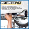 A ABSOPRO Car Mandrel Exhaust Bend Elbow Pipe 304 Stainless