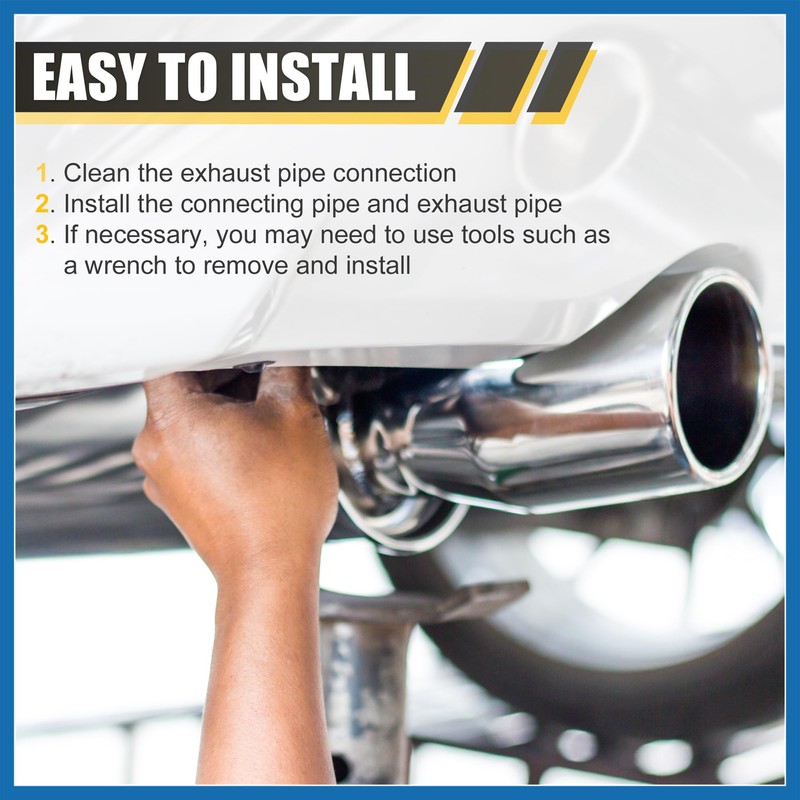 A ABSOPRO Car Mandrel Exhaust Bend Elbow Pipe 304 Stainless