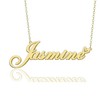 GR859C Jasmine Name Necklace Gold Plated Stainless Steel Pendant Necklace