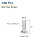uxcell 100Pcs Wall Plate Screws, 1/2" Long 6-32 Thread Outlet