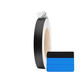 Upromax 3M Black Vinyl Wrap Film Series 2080 1080 Kit for Black Gloss Out Chrome Delete Window Trim Door Trim Free Tool Kit (Matte Black, 0.5 Inch x 5FT)