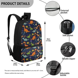 Dreaweet Dinosaur Backpack with Lunch Box for Boys 8-12/12-15/6-8 Girls Bookbag and Lunch Bag Combo Elementary School Bag Set Kids Book Bag Lunchbox Pencil Case Pouch 3 In 1