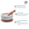 Porcelain Mortar and Pestle Set – Pill Crusher, Spice Grinder,