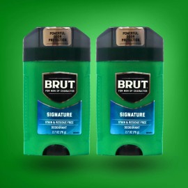 Brut Signature Scent Deodorant 48H Protection 2.7 fl oz / 76g (Pack of 2)