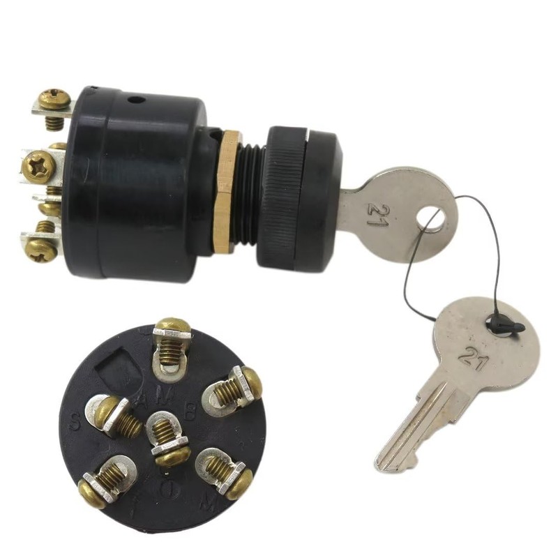 Boat Ignition Key Switch Push for Choke Mercury Outboard Off-On-Start