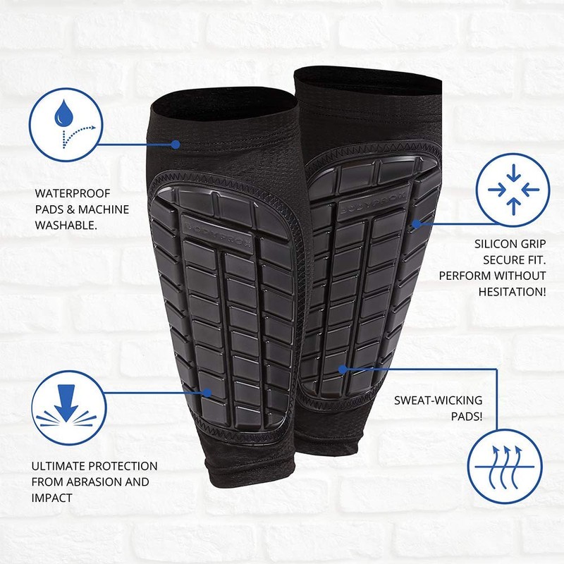 Bodyprox Soccer Shin Guards Sleeves for Men, Women and Youth