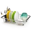 SANNO Expandable Dish Drying Rack Over The Sink Dish Drainer