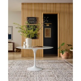 Loloi II Anniston Collection ANS-01 Ivory/Stone 9'-0" x 12'-0" Machine Washable Area Rug