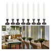 8PCS LED Taper Candle Flameless Window Candle Remote Control Warm