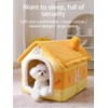 Linghe Fun Cat House Cat Nest Fully Enclosed Comfortable Warm