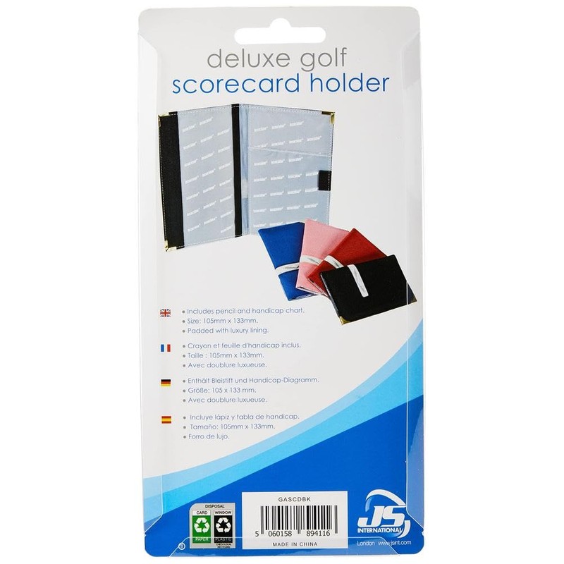 Longridge Deluxe Golf Scorecard Holder - Black