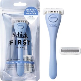 Schick Chic Fast Shaving Holder (with Blade + 1 Replacement Blade) Ocean Blue Razor