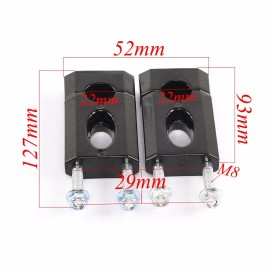 Unbranded 22mm Handle Bar HandleBar Clamp Adapte Triple Tree for CRF50 110cc 125 Pit Bikes