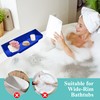 Zhaoyao Splash Guard for Bathtub, 1p Soft Silicone Foldable Tub