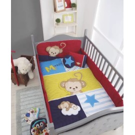 Chiqui Mundo Set Edredón Para Cuna Baby Monkey Chiquimundo