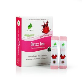 Natural Flavored Detox Tea Extract Instant Tea on the Go LeCharm 100% , Unsweetened Instant Drink Crystallized Tea Powder for Pure Water, Iced Tea and Hot Tea(10 Sachets)