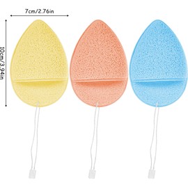 12Pcs Face Scrubber, Reusable Exfoliating Sponge Facial Scrub Pads for Daily Face Deep Pore Cleansing Blackheads Dead Skin