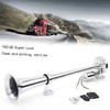 Single-tube Trumpet Electric Horn Chrome Air Horn Loudspeaker Kit 150dB