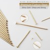 6 Sizes Gold Hardware Nails Assortment Kit, 358pcs, Brass Plated,