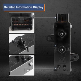 87066-4HA0A 8-Way Power seat Control Switch Replacement - Compatible with Nissan Maxima 2009-2011 Suitable for Infiniti Q50 Q60 2014-2021 OEM 87066-48A0/870664HA0A - Driver Side Adjustment Switch