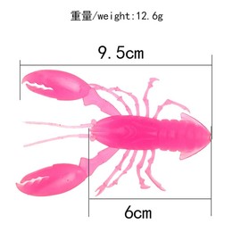 Artificial Bait Fishing Crawfish Devil Claw Wind Worm 5 Colors 4 Pieces Each Total 20 Pieces Set Octopus Real Snapper