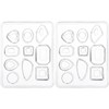 OATIPHO 2pcs Resin Jewelry Molds, Silicone Jewelry Making DIY Epoxy