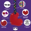Sensory Oojamabobs - Heart Pendant chew Necklace, Smooth & Bumpy