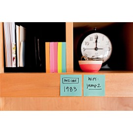 Post-it Notes, 2x2 in, 3 Cubes, America's #1 Favorite Sticky Notes, Assorted Colors, Recyclable (2051-3PK)