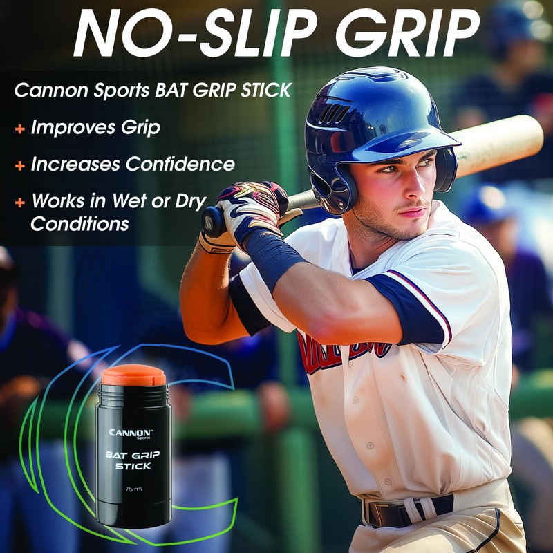 Cannon Sports Baseball & Softball Bat Wax Grip Stick -