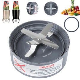 Replacement Extractor Blade, Fit for NutriBullet 600w/ 900w Pro Series Blender with Food-grade Silicone Rubber Gaskets Seal Ring for NutriBullet Blender Blade Replacement Parts