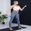 2-Color Yoga Home Training Stretching Rowing Band Cross Band Blue/ONE