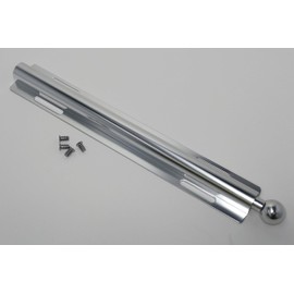 12-Inch Long Expendable and Reversible Pullout Closet Wardrobe Valet Rod with Installation screws (Chrome)
