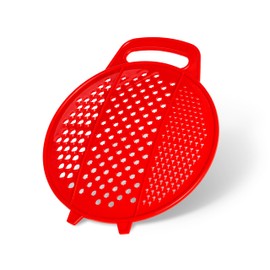 Shredder Kitchen - Plastic Grater for Kitchen with Handle - Round Slicer for Fruits and Vegetables - Grater Kitchen for Potato, Carrot, Ginger, Garlic