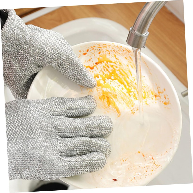 SAFIGLE Reusable Kitchen Cleaning Gloves Long Dishwashing Gloves for Safe