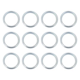 X AUTOHAUX 12pcs M16 Silver Tone Oil Drain Plug Gasket Replacement for Subaru 803916010