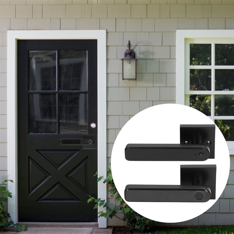 Password Handle Lock Smart Touchscreen Rechargeable Electronic Fingerprint Door Lock