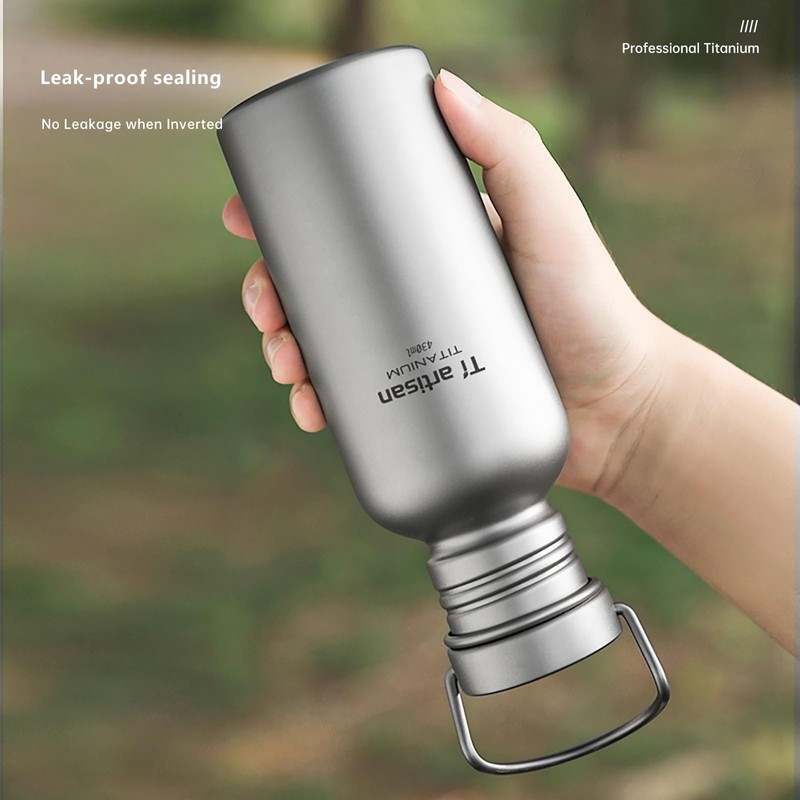 Ti artisan Titanium Water Bottle Sport Bottle Ultralight Leakproof for