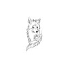 Feather fox - Forever Never® | Temporary tattoos for adults