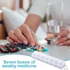 Pill Box 7 Days Transparent Organiser Box, Stylish Organiser Storage,