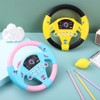 Toyvian Childrens Steering Wheel Toys, 2 PCS Simulated Driving Steering