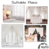 HUTO 2 Panels Small White Sheer Curtains 45 inches Long