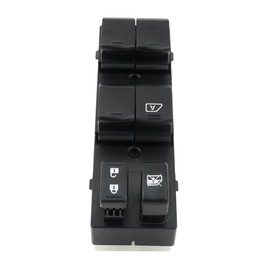 JWZHOUJW 1pc Power Door Window Control Switch Front Left Driver Side Plastic Black for Nissan for Cube 1.8L 2009-2014 Female-Connect Gender 25401-1FC0A DWS327