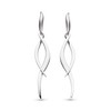 Kit Heath Entwine Twine Twist Drop Earrings - Sterling Silver,