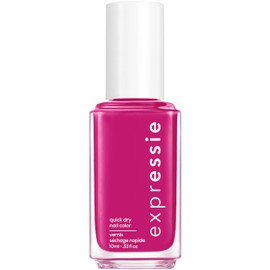 essie exprEssie quick dry nail polish, vegan, power moves, pink, power moves, 0.33 fl oz