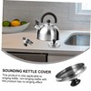 LABRIMP Stainless Steel Kettle Cover for Teakettle Whistling Lid for