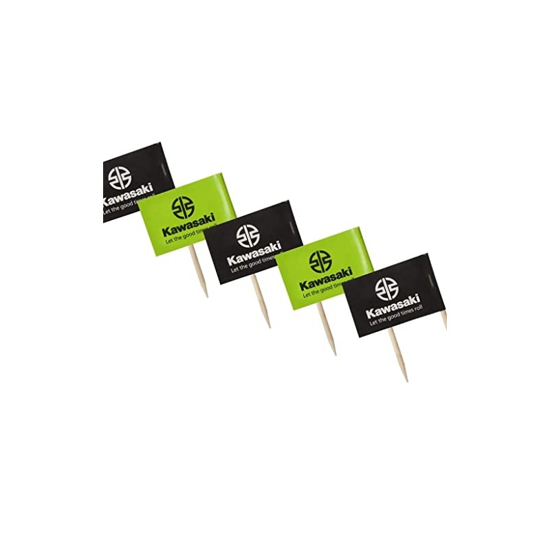 Kawasaki Cocktail Flags Pack of 100