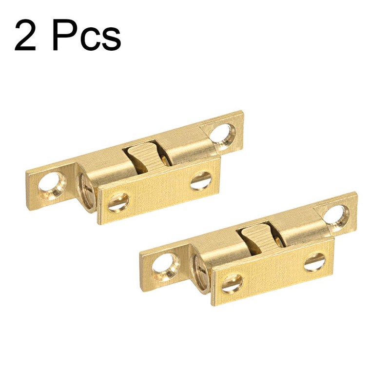 sourcingmap Cabinet Door Closet Brass Double Ball Catch Tension Latch